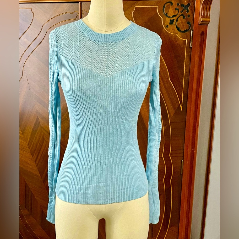 Dex Light Blue Knitted Sweater